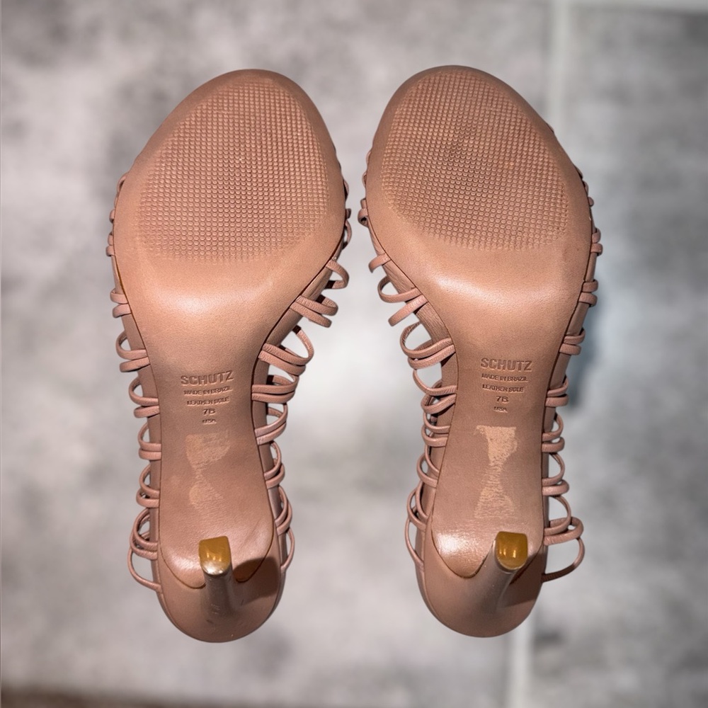 SCHUTZ Jinny Strappy Heels Size 7 - Picture 8 of 8